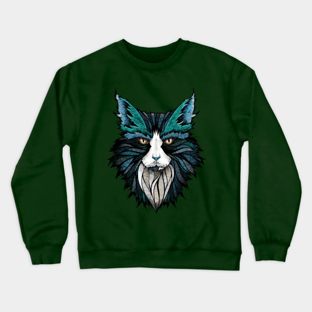 Cat Crewneck Sweatshirt by AndreasPreis